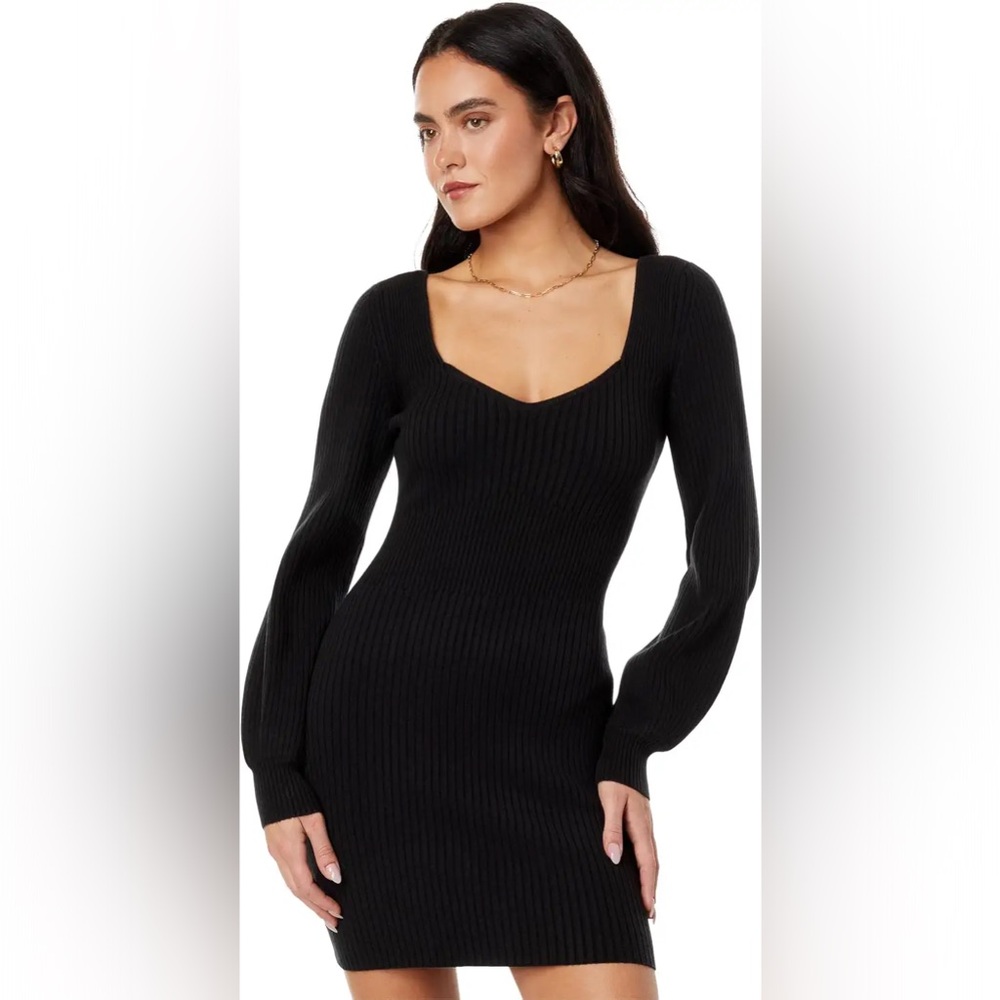 Paige Chic Black Knit Dress